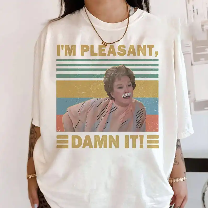 Рубашка I Am PLeasant Damn It Fan Steel Magnolias, подарочная футболка Steel Magnolias, футболка Ouiser Boudreaux, рубашка из сериала (art.: 3920cdfec9668) - 3920cdfec9668