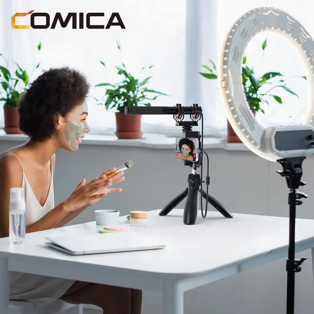 Беспроводной микрофон-пушка для DSLR камеры