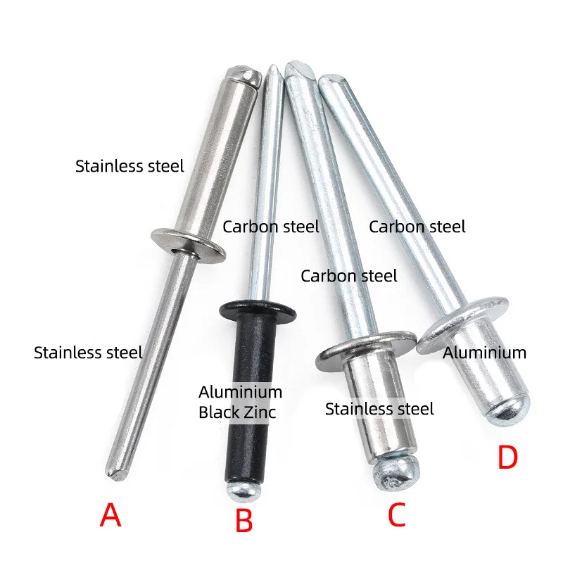 304 заклепка из нержавеющей стали с плоской головкой 4 8x10 невидимым диаметром