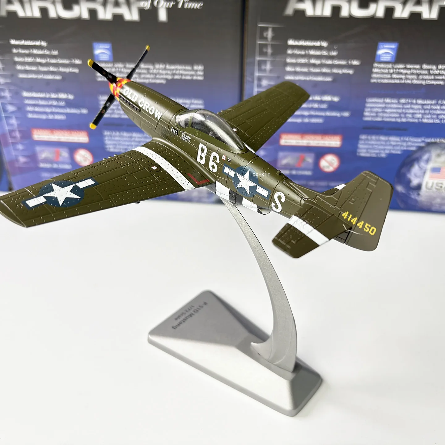 Фото Металлическая модель самолета P-51D Mustang (Американский истребитель) в масштабе 1/72, статическая коллекционная модель для демонстрации, подарки для военных коллекционеров №4