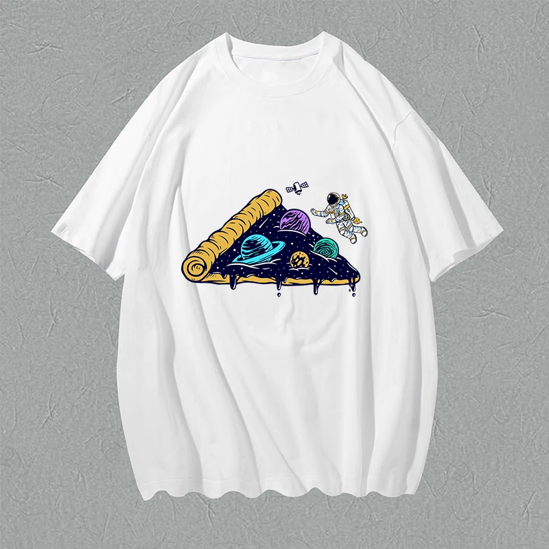 

astronaut Cycling Rap Cotton Kawaii T-Shirt Summer Kpop Male Camiseta Literature Hippie Cheap Poleras
