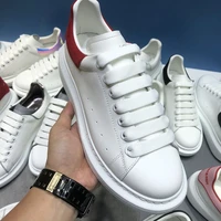 2020 new mcqueen muffin thick sole small white shoes womens sports shoes mens shoes genuine leather lovers board shoes