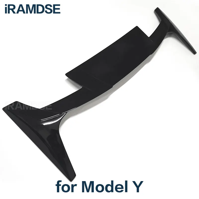 

Крыло на крышу автомобиля для Tesla Model Y 3, спойлер 2019-2024, черная карбоновая поверхность, аксессуары для украшения хвостового плавника