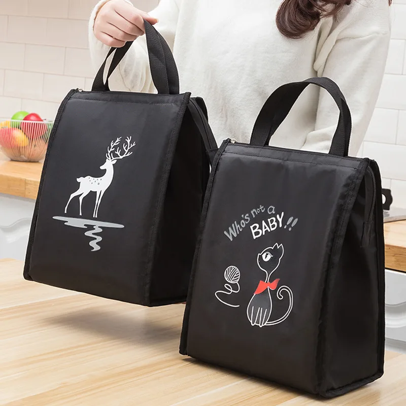 

Large Capacity Thermal Lunch Box Bags for Women Kids Oxford Cloth Picnic Food Bento Insulation Cooler Tote Storage Bag Container