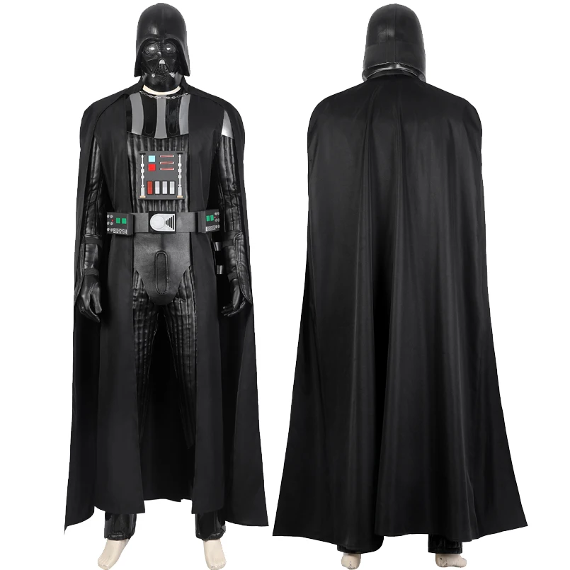 Adult Men Halloween Costume 2022 TV Show Obi Wan Darth Cosplay Black Vader Outfit Carnival Uniform Custom Made