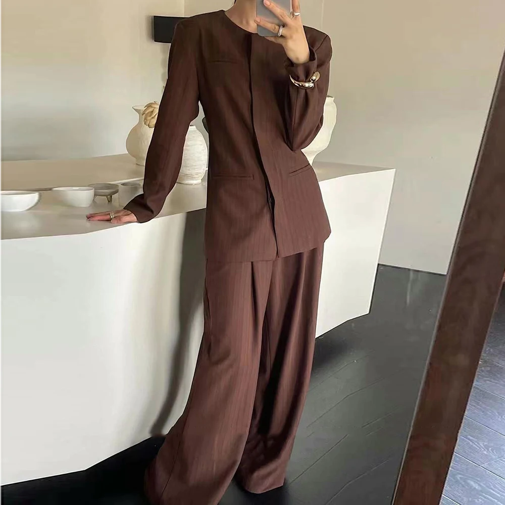 TWOTWINSTYLE однотонные комплекты из двух предметов для женщин туника с круглым