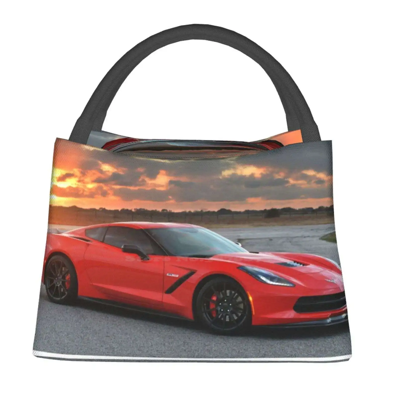 

Изолированная сумка для Chevrolet Corvette C7, для поездок, обедов, пикника, ужина, школы, Chevrolet Corvette C7 Stingray, экзотический спорт, супер