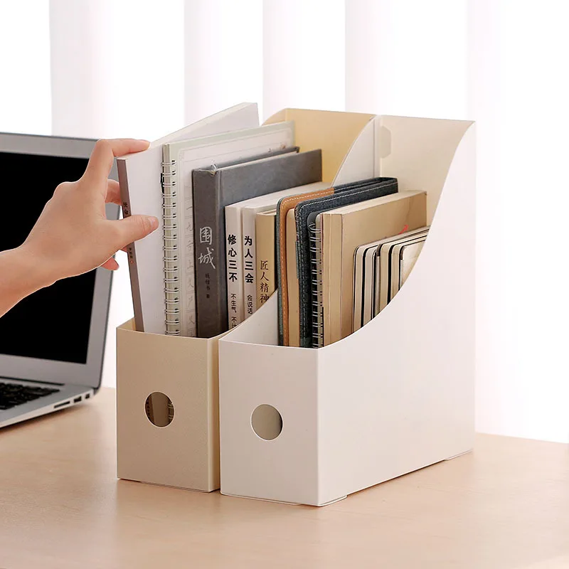

Simple and Convenient To Organize The Storage File Frame Student Dormitory Desktop Book Stand Box Thickened Plastic Foldable