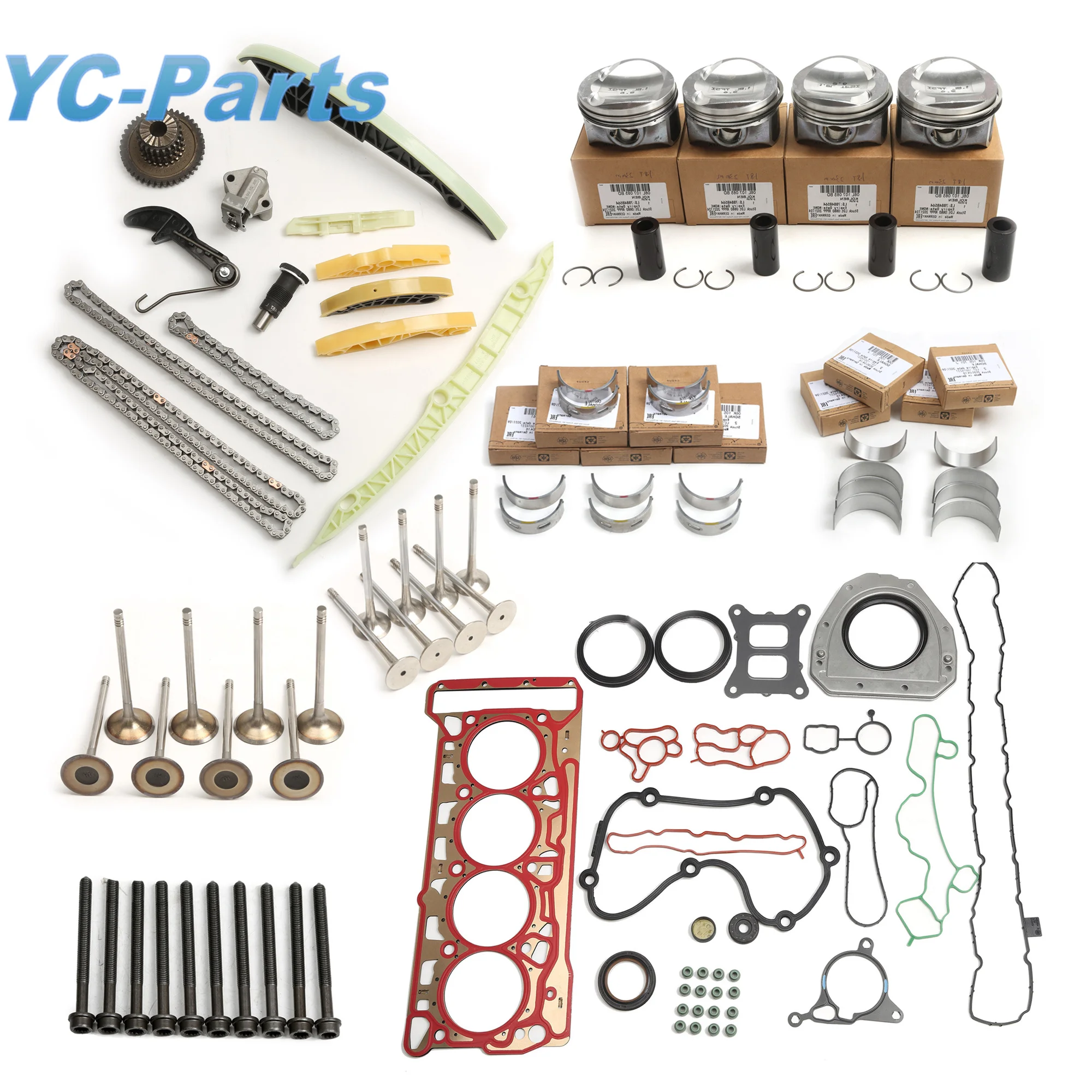 Комплект для восстановления поршневого двигателя EA888 MK3 1 8 T 23 мм + 0 5 AUDI A4 A5 A6 A8 Q3 Q5 TT