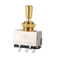 metal electric guitar 3 way box toggle switch for les paul with metal tip gold
