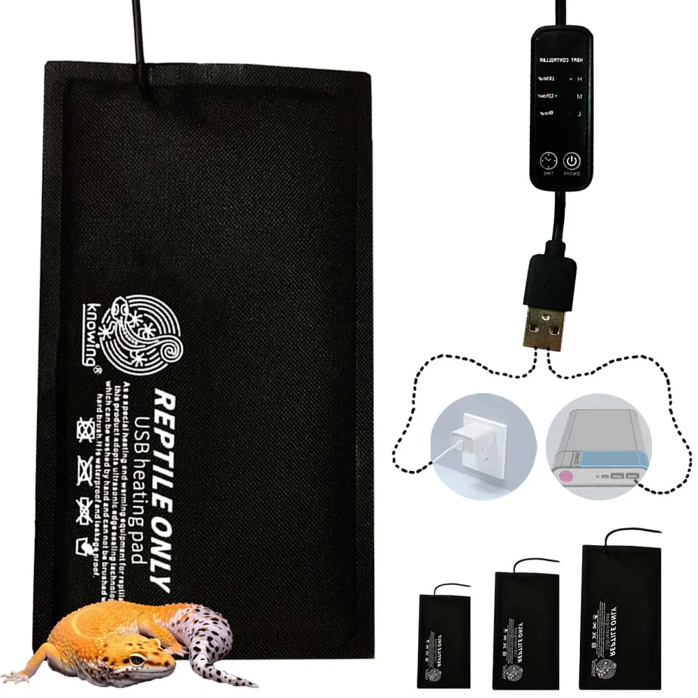 Adjustable Temperature Control Lizard Terrarium Heating Mat 