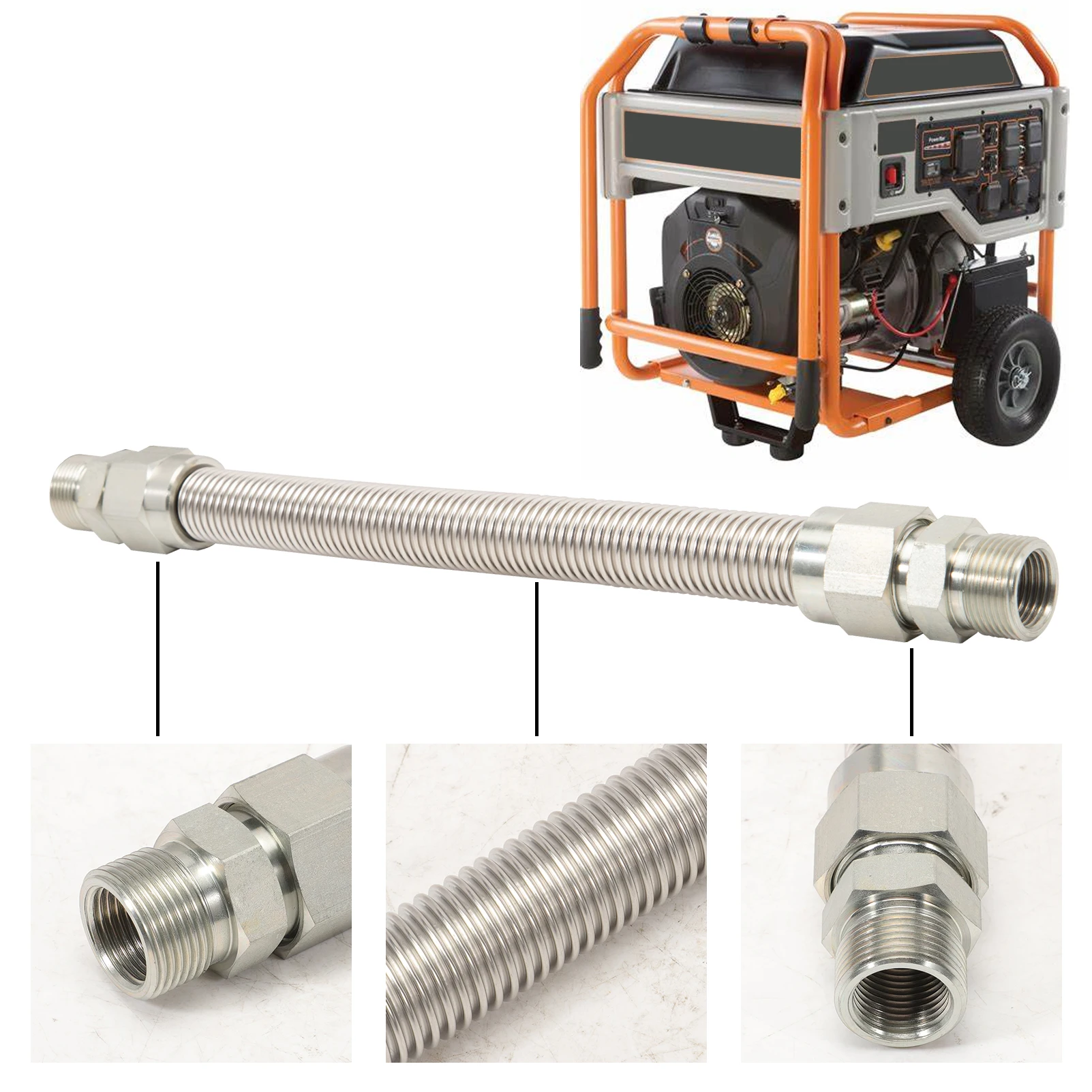 0L4836A топливная линия Flex 3/4 для конкретных моделей двигателей Generac 0D3031