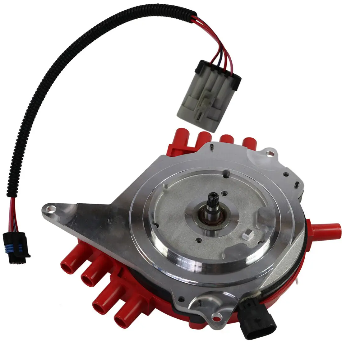 Красный распределитель зажигания asspartc с жгутом проводов подходит для Chevrolet Pontiac