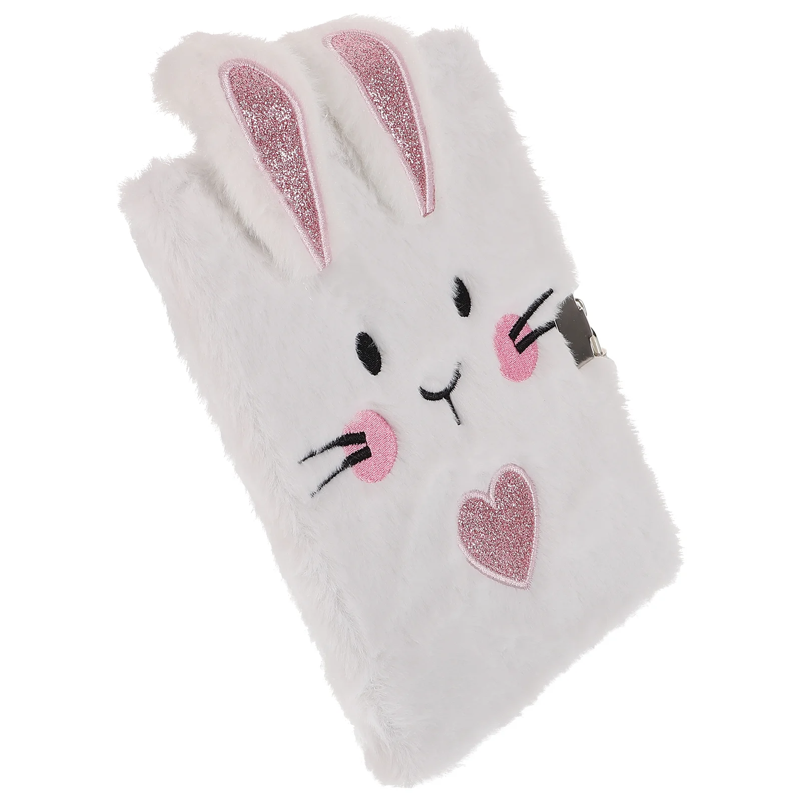 

Notebook Lock Girl Diary Journal Girls Pretty Plush Cover Notepad Accessory Alloy Lovely Daily Use Student