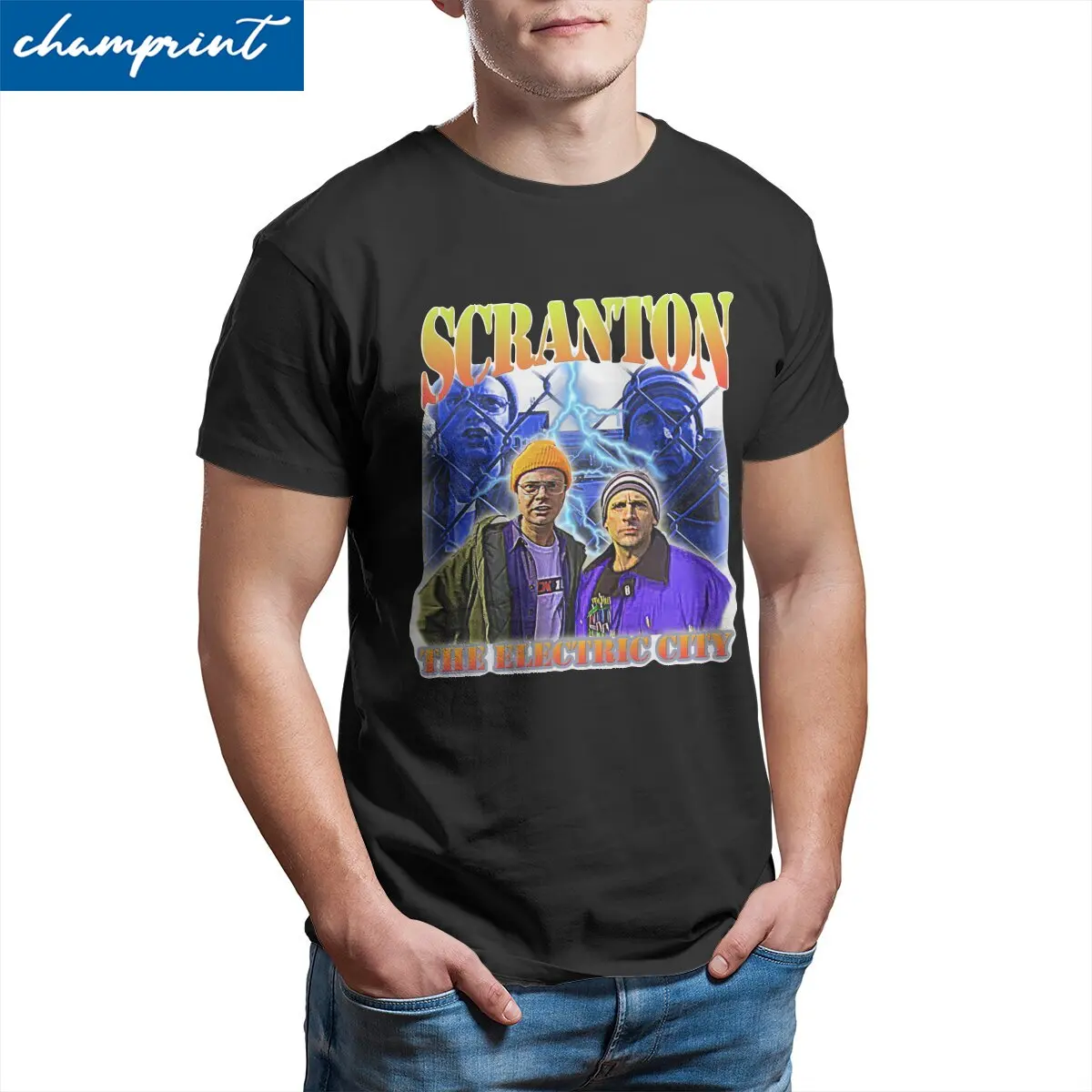 

Humor The Office Dunder Mifflin Dwight Tv Show Scranton T-Shirt Men 100% Cotton T Shirt Short Sleeve Tee Shirt Unique Clothing