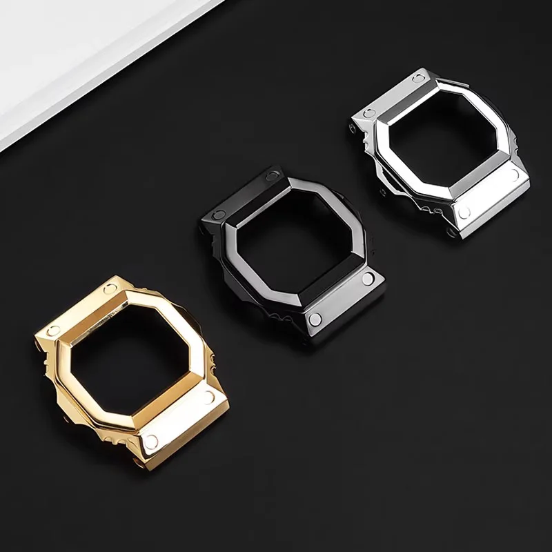 Фото GX-56 Чехол с ремешком Металлический костюм для Casio G-SHOCK Giant G Large Square GX-56BB GXW-56 Мужской браслет Серебро Золото Черный Мод Комплект Инструментов №2