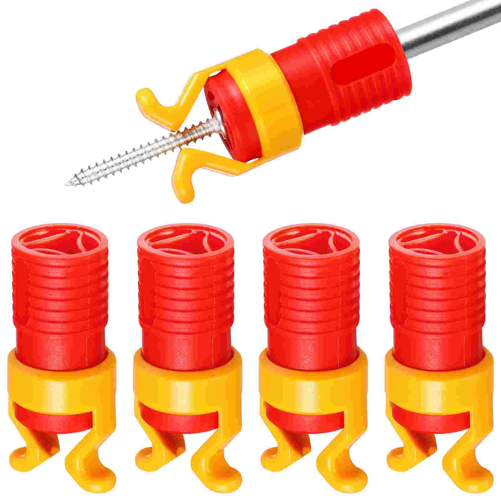 

4 Pcs Universal Tool Fixing Screw Holder Clamp Screw Fixer Woodworking Screw Holder Plasitc Fixied Screw Grippers