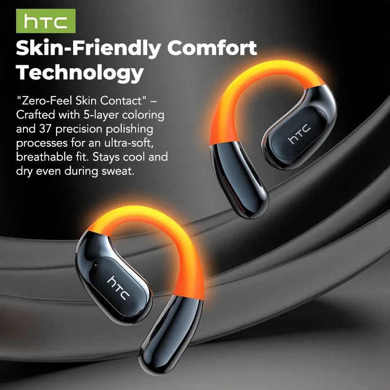 Фото HTC NE12 Bluetooth наушники AI переводчик наушники OWS спортивные наушники HD Call беспроводные наушники светящиеся крючки для ушей Longlife №3