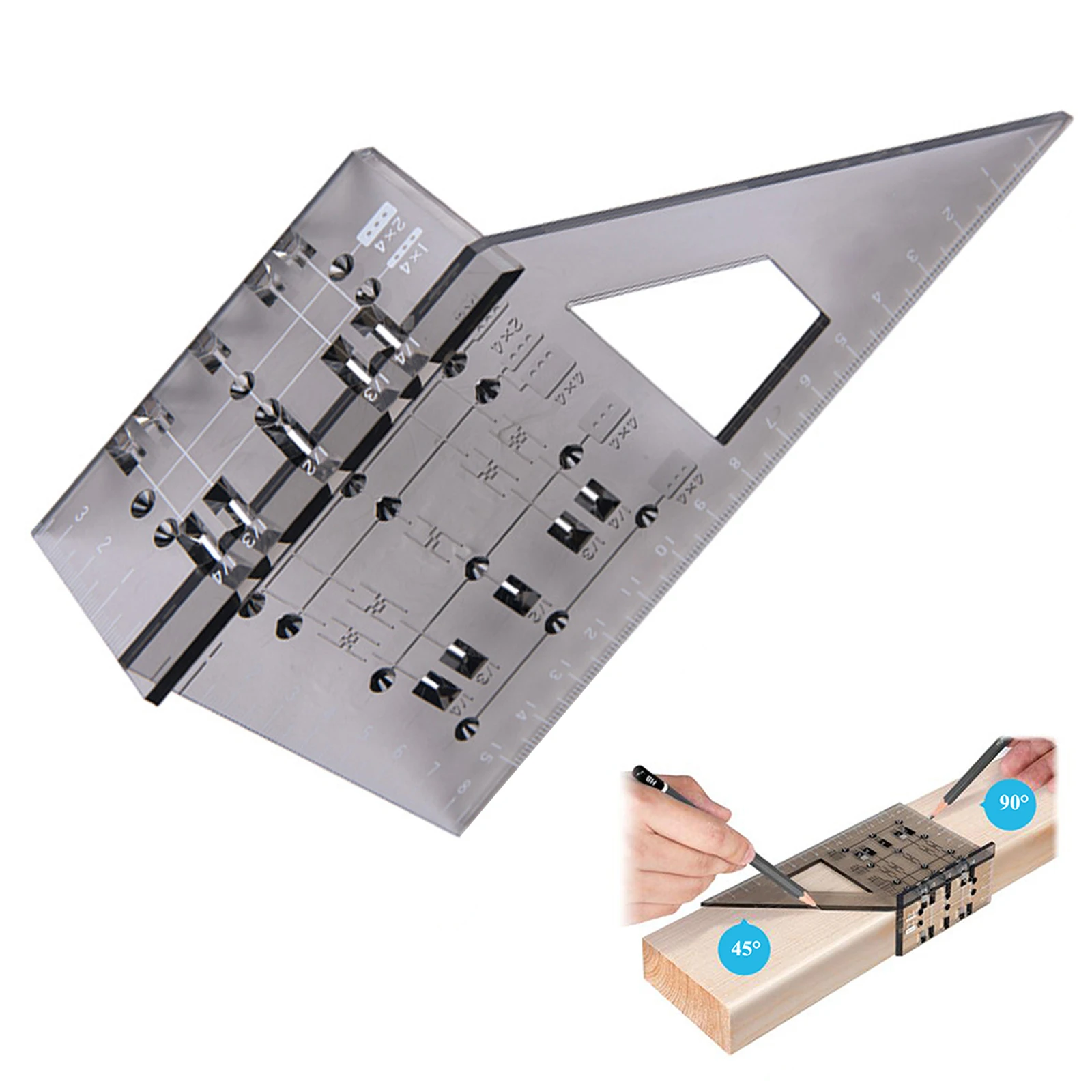 

Вертикальная линейка под углом 45 градусов 90 градусов