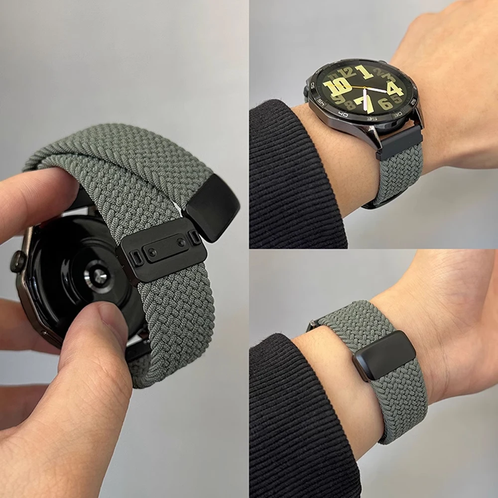 Фото Плетеные магнитные ремешки для Realme Watch 5/S2, аксессуары для браслетов, ремешок для Realme Watch 2/3/S/3 2 S Pro, 22 мм, ремешок для часов №5