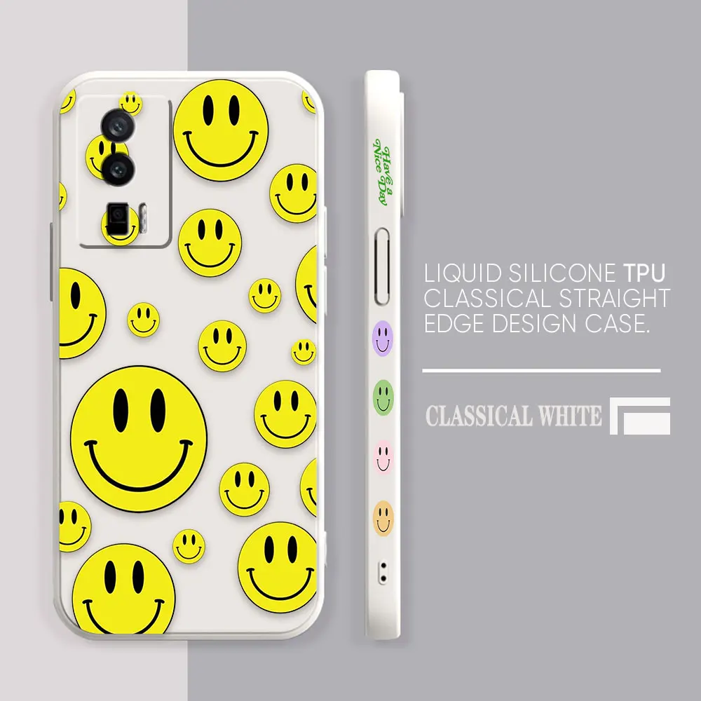 Case For Redmi K60E K60 K50 K40S K40 K30 K20 12C 10C 9A 9 8 10X 10A Pro 4G 5G Gaming Case Fundas Cqoues Shell Funny Smiling Face