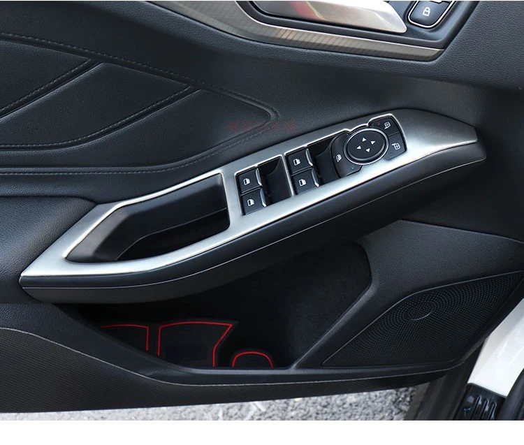 

Для автомобильного стеклоподъемника Ford Focus MK4, переключатель, панель управления интерьером, рамка, облицовка двери, фоторамка, 2019-2020