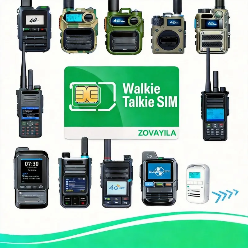 Фото SIM-карта для рации, без контракта, тарифный план 300 МБ/30 дней, LTE Cat1/Cat4 PTT-радио, предварительно нарезанная SIM-карта 3FF, ZOVAGOLO EUROPE №2