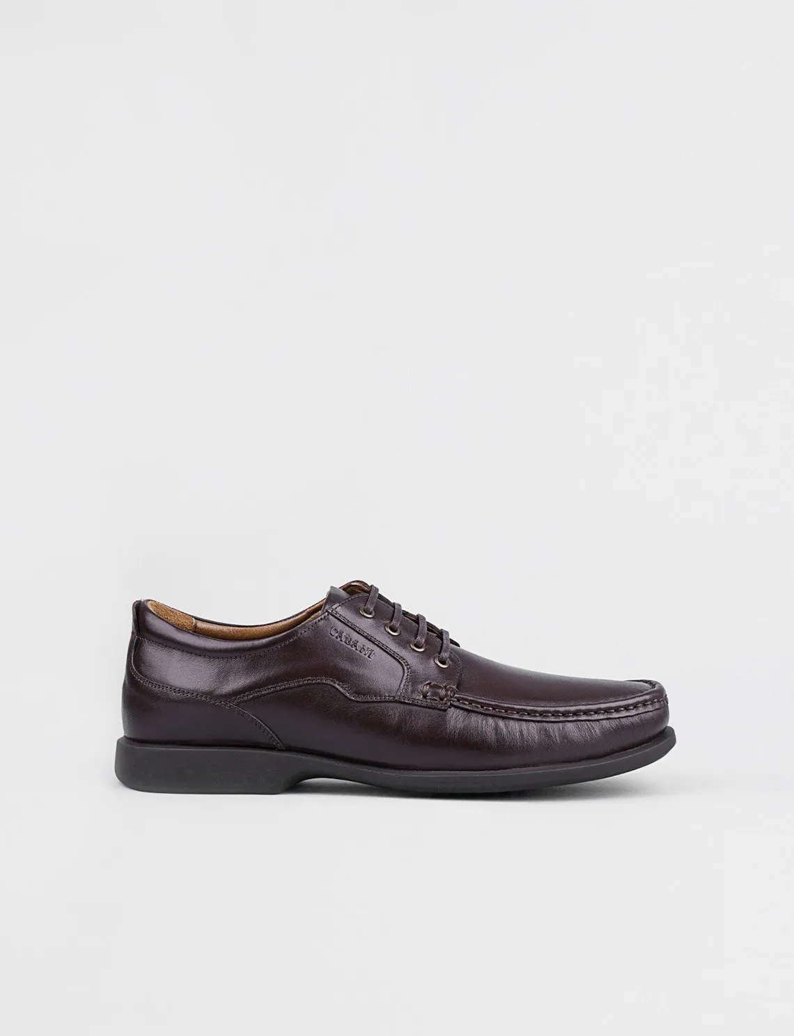 

Genuine Leather Brown Lace-Up Men Casual Shoes