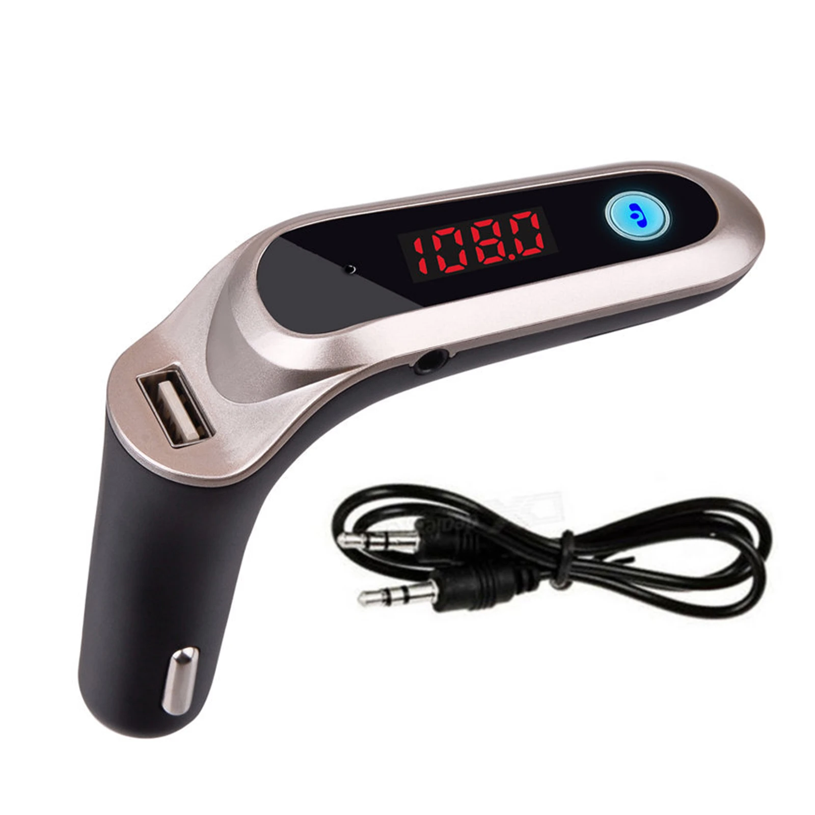 

USB TF Card Support Wireless Charger Bluetooth Car Kit LCD Hands-Free FM MP3 Transmitter Music Player Mobile Phones Tablets