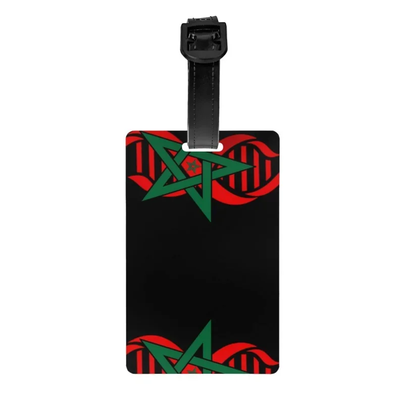 

Moroccan Flag Luggage Tag My DNA Morocco Travel Bag Suitcase Privacy Cover ID Label