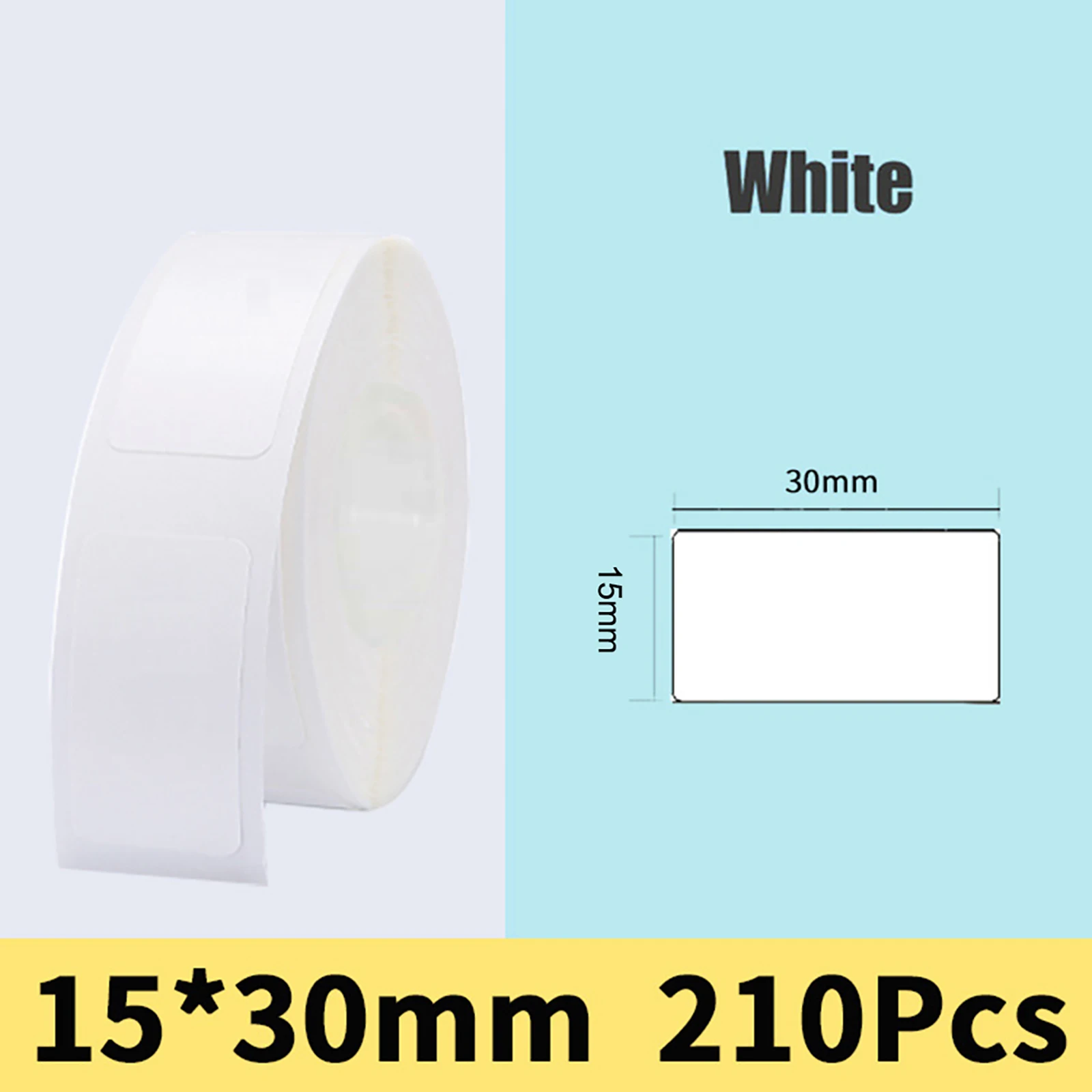 Thermal Labels Printer Sticker Paper With Self Adhesive For D11 D110 Label Maker 15*30mm 210pcs Rectangular Label Pape