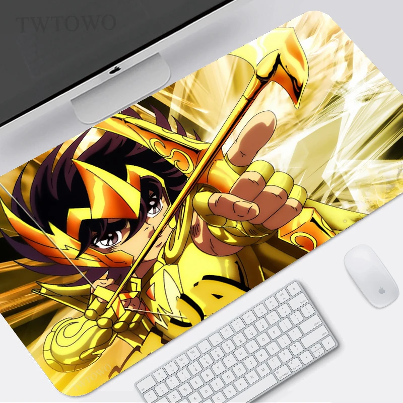 

Коврик для мыши с аниме Saint Seiya, большой коврик для мыши размера XL, новый домашний коврик для мыши размера XXL, мягкий Противоскользящий офисны...