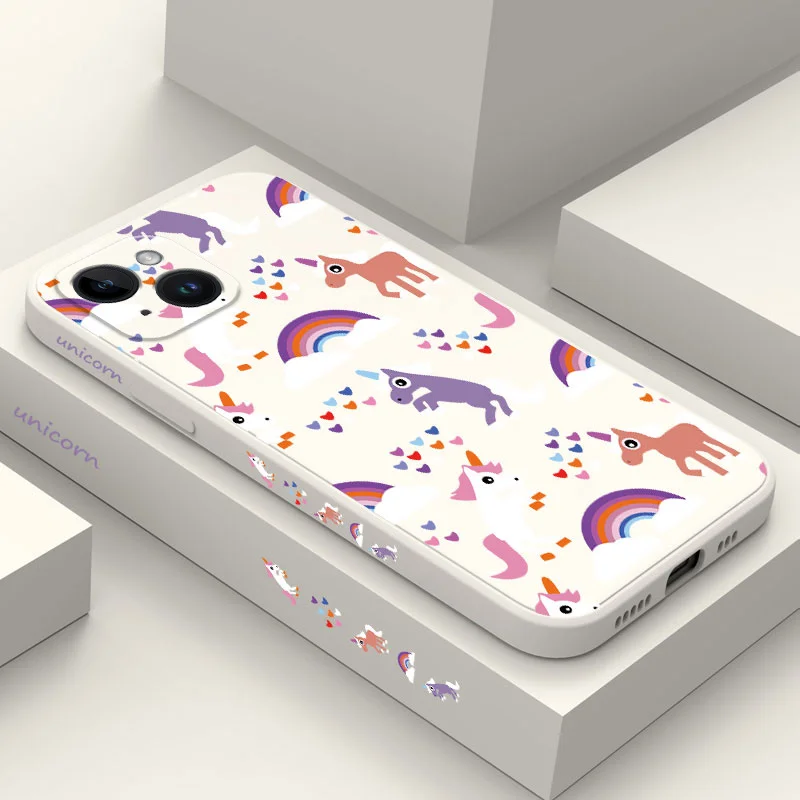 

Rainbow Horse Phone Case For iPhone 14 13 12 11 Pro Max Mini X XR XS SE2020 8 7 Plus 6 6S Plus Cover