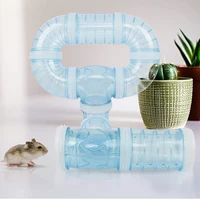 plastic hamster tubes playing tools external tunnel hamster toys multifunctional hamster cage accessories hamster pipeline