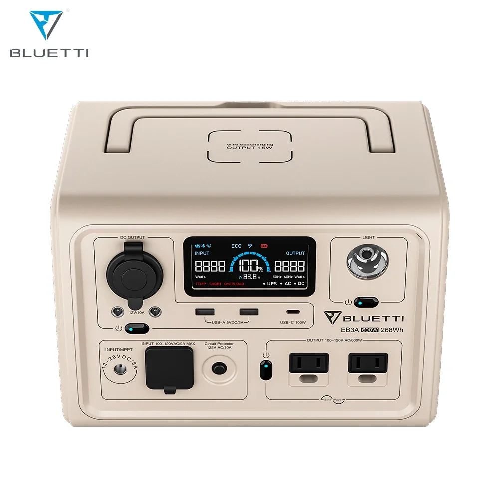 Bluetti Солнечная зарядная литиевая электростанция Аварийная портативная 500 Вт
