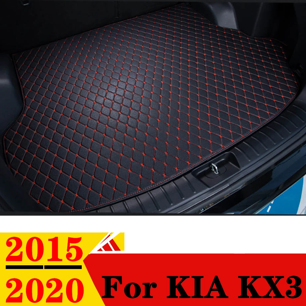 

Коврик для багажника автомобиля для KIA KX3 2015 16-2020, любой погоды, XPE, плоский, боковой, задний, грузовой, коврик, подкладка, авто, задние части, багажник, коврик