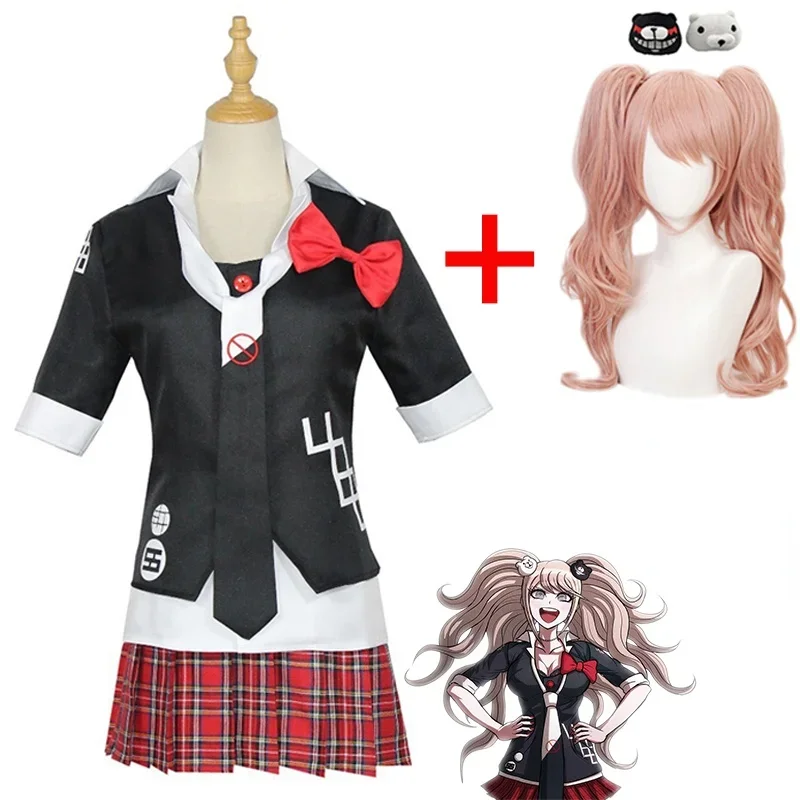 Danganronpa Enoshima Junko полный карнавальный костюм школьная форма рабочая одежда для кафе