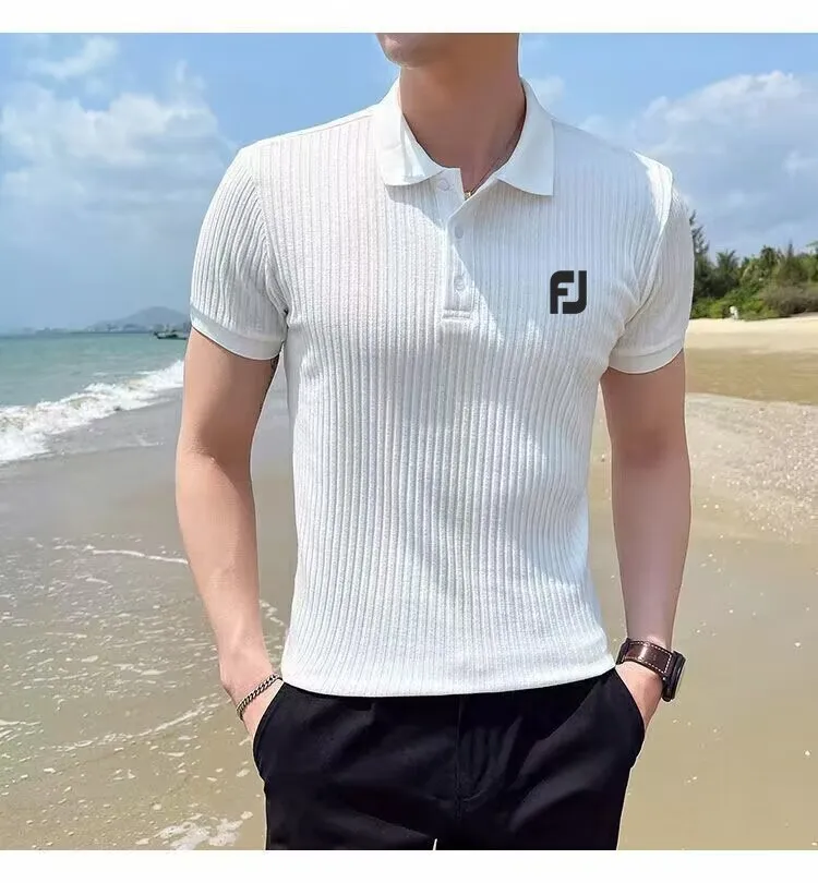 2023 Men's Golf Clothing Casual Sports Men's Top Men's Sports Short Sleeve T-shirt Men's Golf Shirt Men's Breathable T-shirt