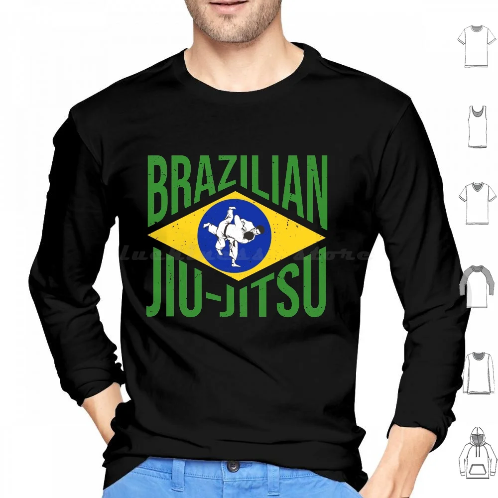 

Бразильский джиу-джитсу Bjj-подарок для любителей боевых искусств толстовки с длинным рукавом Bjj Jiu Jitsu бразильский джиу джитсу боевые искусства