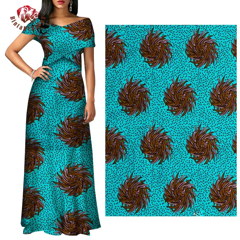 Африканская Вощеная хлопковая ткань 2022 африканская для осенней одежды Ткань 6