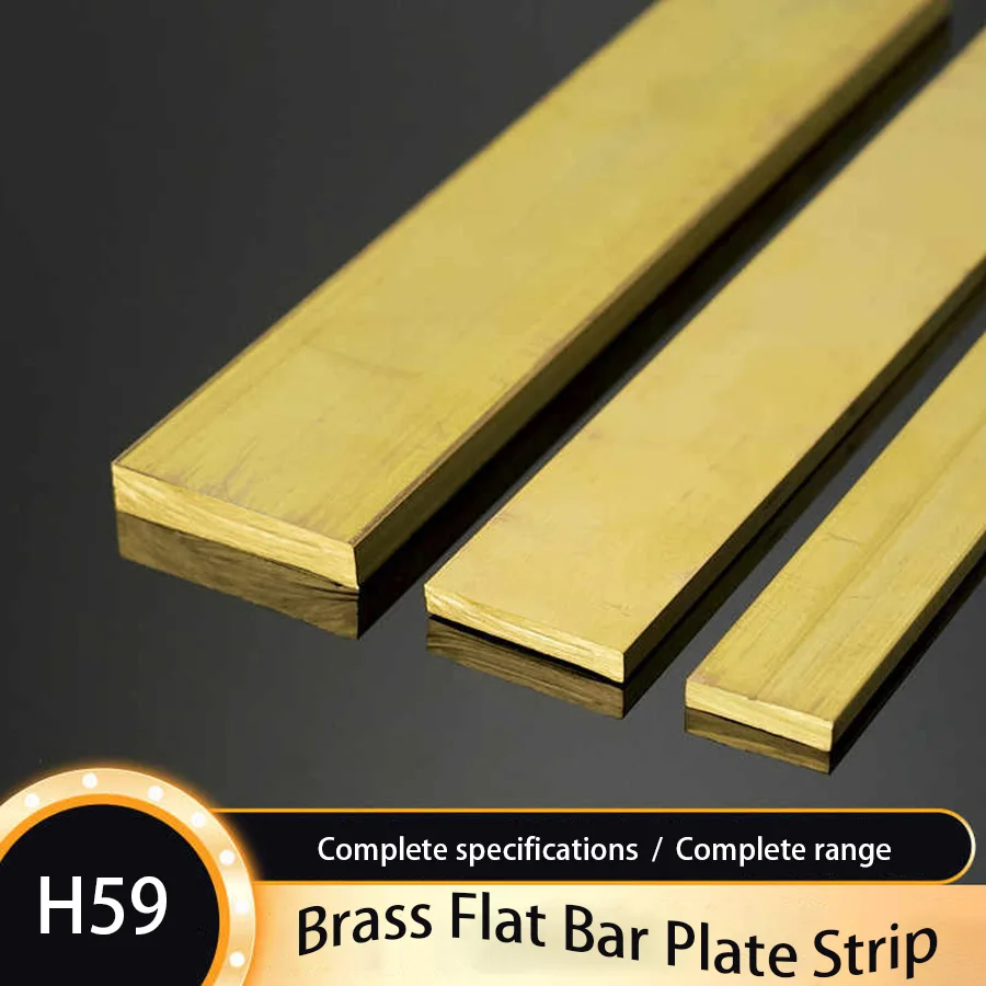 

H59 Латунная плоская пластина, толщина полосы 2/3/4/5/6-19 мм, чистая медь, прямоугольный твердый металлический лист, ширина 5/6/8-80 мм, длина 500 мм