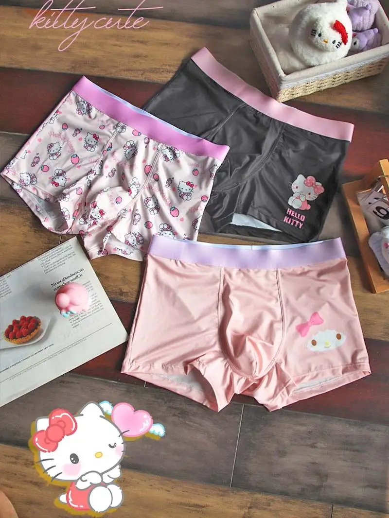 Милое нижнее белье для мальчиков Hellokit Cat забавные модные персональные розовые