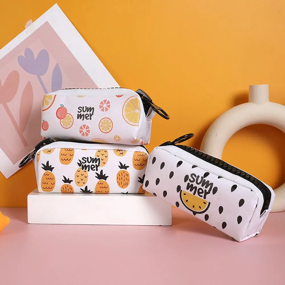 

Kawaii Cute Students Cartoon Large Capacity Writing Supplies Pencil Pouch Pencil Case PU Pen Bag Pencil Box