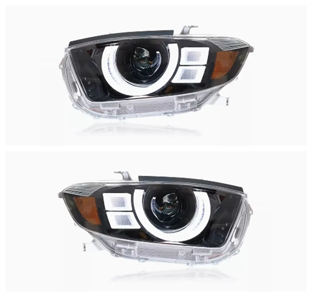 Передний бампер автомобиля передняя фара modiifed в сборе для 09-11 Toyota Highlander сигнал