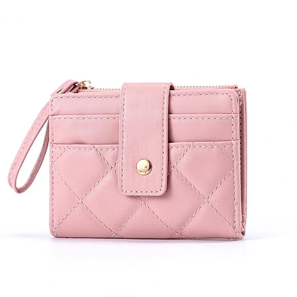 

Girls Wallet Fashion Small Wristlet Students Short Coins Purse Case Daily Use Female Wallet Women Wallet