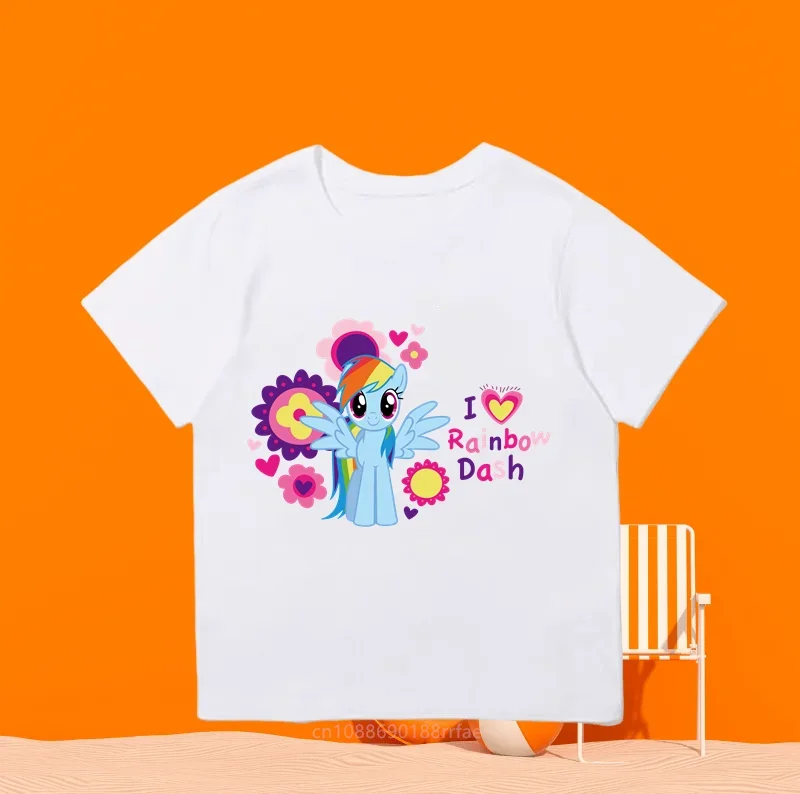 Детская Повседневная Футболка С Аниме-принтом Топ Короткими Рукавами И Круглым