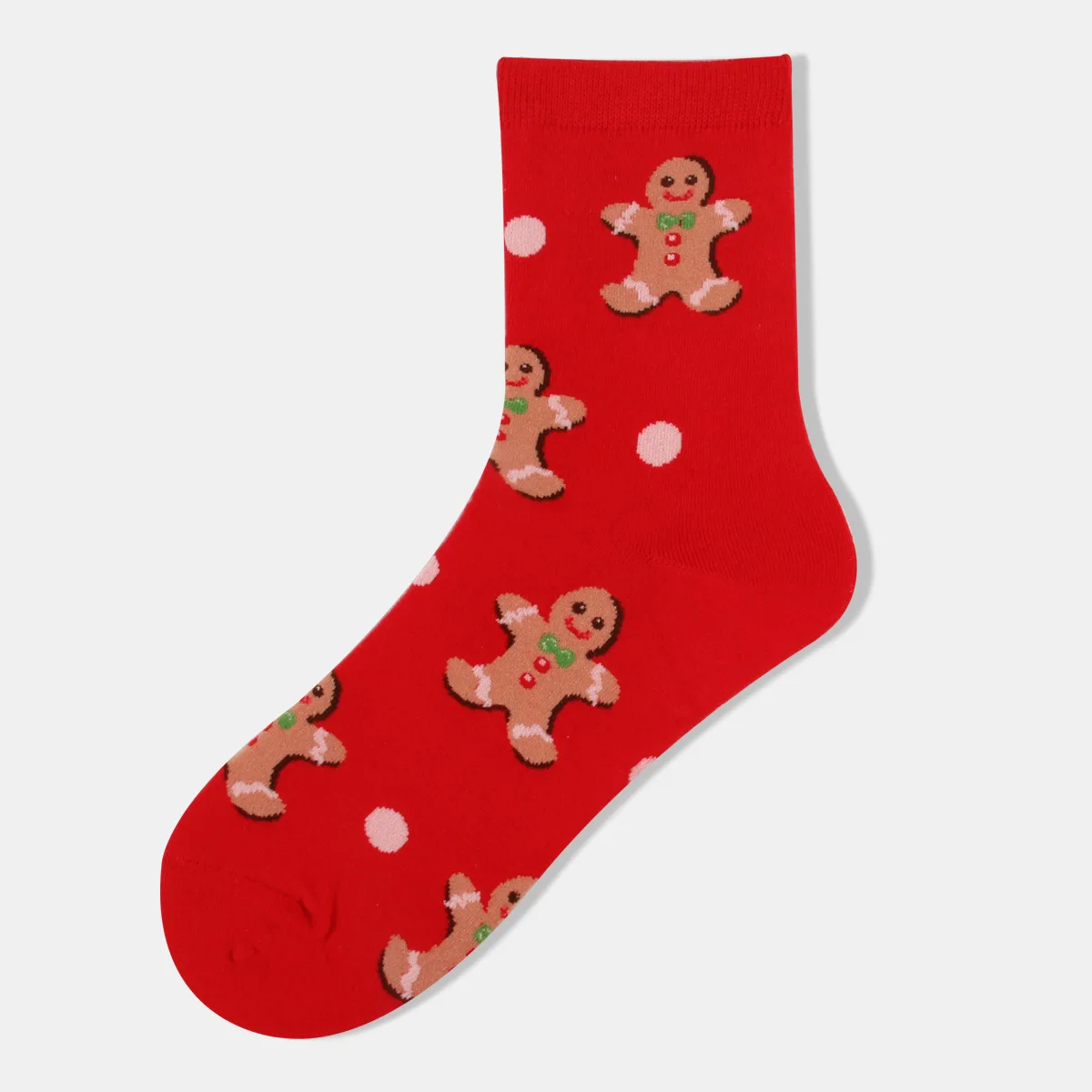 12 Pairs of Medium Tube Sweat-absorbing Cartoon Santa Claus Christmas Tree Cotton Socks Cute Adult Christmas Socks