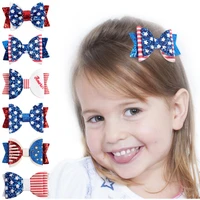 3pcsset girls hair clips for 4th of july baby girls stars stripes hair pins independence day kids headwear hair accessories new