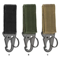 carabiner high strength nylon key hook molle webbing buckle hanging system belt buckle hanging camping hiking accessories