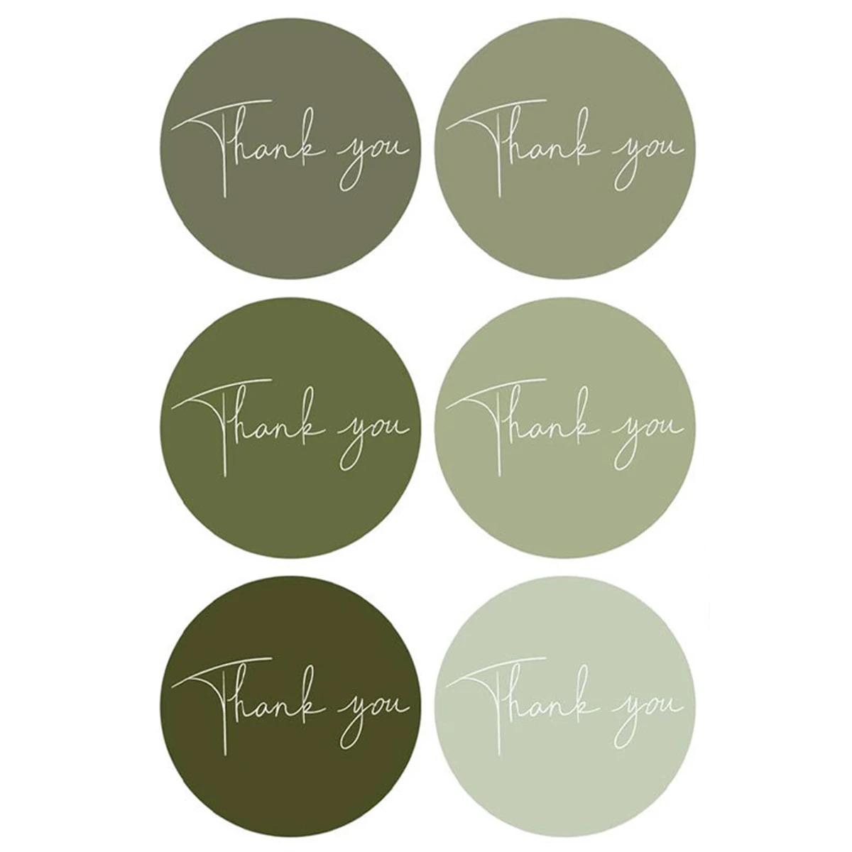 

Набор наклеек с благодарностью из бумаги